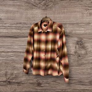 Pendleton plaid flannel, soft roomy, size XL